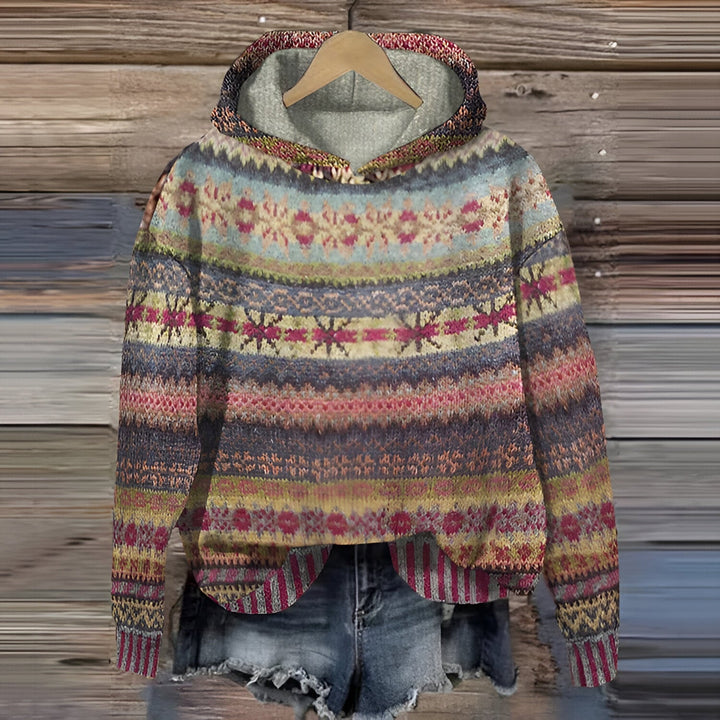 Nelly™ - Komfortabel vintage hættetrøje